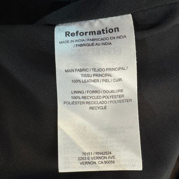 Reformation Veda Leon Oversized Blazer Mole Suede - Picture 4 of 5